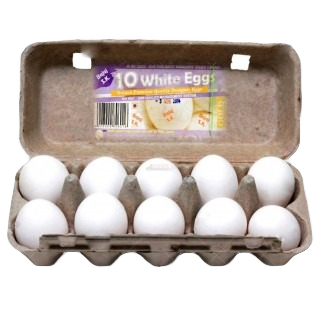 BAJAJ WHITE EGGS - 10 PCS PACK